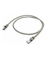 StarTech.com 1m CAT6 Ethernet Cable, 10 Gigabit Shielded Snagless RJ45 100W PoE Patch Cord, CAT 6 10GbE SFTP Network Cable w/Strain Relief, Grey, Wiring is UL Certified/TIA - Category 6 - 26AWG (N6SPAT1MGR)