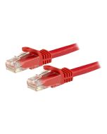 StarTech.com 1m Cat6 Gigabit Snagless Patchkabel - RJ45 UTP Netzwerkkabel mit Schutzmanschette - Cat 6 Kabel - Rot - Patch-Kabel - RJ-45 (M)