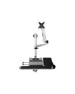 StarTech.com WALLSTSI1 Computer-Workstation für die Wandmontage - Beweglicher Monitorarm - Tastaturarm - Sitz-Steh-Schreibtisch - Befestigungskit (Stange, Maushalterung, Handgelenkkissen, Federarm, Wandmontagehalterung, Tastatur-Tablett, Monitorhalterung,