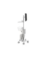 Ergotron Pole Cart - Wagen - für LCD-Display/Tablet - hochweiß - Bildschirmgröße: bis zu 61 cm (bis zu 24 Zoll)
