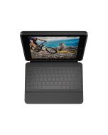 Logitech Rugged Folio - Tastatur und Foliohülle - Apple Smart connector - QWERTZ - Deutsch - Graphite - für Apple 10.9-inch iPad (10. Generation)