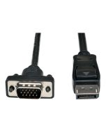 Eaton Tripp Lite Series DisplayPort 1.2 to VGA Active Adapter Cable (DP with Latches to HD15 M/M)