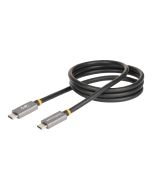 StarTech.com 3ft (1m) USB4 Cable, USB-IF Certified USB-C Cable, 40 Gbps, USB Type-C Data Transfer Cable, 100W Power Delivery, 8K 60Hz, Compatible w/Thunderbolt 4/3/USB 3.2 - USB C to C cable (CC1M-40G-USB-CABLE)