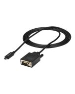 StarTech.com 2 m USB-C auf VGA Kabel - 1920x1200/1080p USB Typ-C auf VGA Video Aktives Adapter Kabel - Thunderbolt 3 kompatibel - Laptop auf VGA Monitor/Projektor - DP Alt Mode HBR2 (CDP2VGAMM2MB)