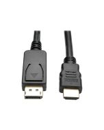 Eaton Tripp Lite Series DisplayPort 1.2 to HDMI Adapter Cable (DP with Latches to HDMI M/M)
