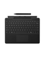Microsoft Surface Pro Keyboard - Tastatur - mit Trackpad, Beschleunigungsmesser, Surface Slim Pen 2 Ablage- und Ladeschale - QWERTY - Niederländisch - Schwarz - mit Slim Pen 2 - für Microsoft Surface Pro 8, Pro 8 for Business, Pro 9, Pro 9 for Business, P