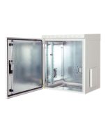 DIGITUS Professional DN-19-26U-6-6-I-OD-2 - Schrank Netzwerkschrank - geeignet für Wandmontage - Grau, RAL 7035 - 26U - 48.3 cm (19")