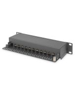 DIGITUS CAT 6, Klasse E Patch Panel, geschirmt, schwarz