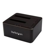 StarTech.com Dual Bay SATA HDD Docking Station - for 2 x 2.5 / 3.5" SATA SSD / HDD - Hot Swap - Hard Drive Docking Station - SSD Dock - HDD-Dockingstation Schächte: 2 - 2.5", 3.5" (6.4 cm, 8.9 cm)