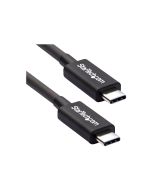 StarTech.com 50cm (1.6ft) Thunderbolt 3 Cable, 40Gbps, 100W PD, 4K/5K Video, Thunderbolt-Certified, Compatible w/ TB4/USB 3.2/DisplayPort - Thunderbolt-Kabel - 24 pin USB-C (M)