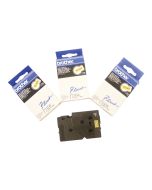 Brother Schwarz, Gelb - Rolle (1,2 cm x 8 m)