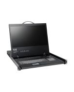 Eaton Tripp Lite series 16-Port Rack Console VGA KVM Switch w/ 19" LCD 1U TAA
