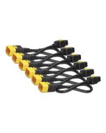 APC Schneider Electric Color Coded Locking Power Cords - Stromkabel - IEC 60320 C20 zu IEC 60320 C19 - Blau (Packung mit 6)