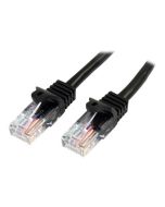 StarTech.com 10m Cat5e Ethernet Netzwerkkabel Snagless mit RJ45 - Cat 5e UTP Kabel - Schwarz - Patch-Kabel - RJ-45 (M)