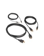 Eaton Tripp Lite Series HDMI KVM Cable Kit - 4K HDMI, USB 2.0, 3.5 mm Audio (M/M)