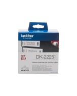 Brother DK22251 - Schwarz/Rot auf Weiß - Rolle (6,2 cm x 15,24 m)
