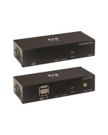 Eaton Tripp Lite Series DisplayPort to HDMI over Cat6 Extender Kit with KVM Support, 4K 60Hz, 4:4:4, USB, PoC, HDCP 2.2, up to 230 ft., TAA