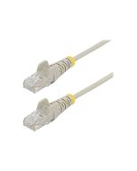 StarTech.com 3m Slim LSZH CAT6 Ethernet Cable, 10 Gigabit Snagless RJ45 100W PoE Patch Cord, CAT 6 10GbE UTP Network Cable w/Strain Relief, Grey, ETL, Low Smoke Zero Halogen - Category 6 - 28AWG (N6PAT300CMGRS)