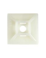 StarTech.com 100 Stück Selbstklebende Kabelbinderhalterungen - Groß - Kabelbinderhalterung - weiß - TAA-konform (Packung mit 100)