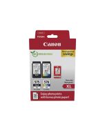 Canon PG-575XL/CL-576XL Photo Paper Value Pack - 2er-Pack - Hohe Ergiebigkeit - Schwarz, Farbe (Cyan, Magenta, Gelb)