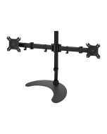 Techly Aufstellung - für 2 LCD-Displays - Schwarz - Bildschirmgröße: 33-68.6 cm (13"-27")