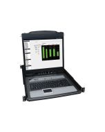 Eaton Tripp Lite Series 16-Port Rack Console KVM Switch 19" LCD PS2/USB Cables 1U - KVM-Konsole mit KVM-Switch - 16 Anschlüsse - 48.3 cm (19")