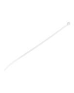 StarTech.com 10"(25cm) Cable Ties, 1/8"(4mm) wide, 2-5/8"(68mm) Bundle Diameter, 50lb(22kg) Tensile Strength, Nylon Self Locking Zip Ties w/ Curved Tip, 94V-2/UL Listed, 100 Pack, White - Nylon 66 Plastic - TAA (CBMZT10N)