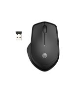 HP 285 Silent - Maus - ergonomisch - optisch - kabellos - 2.4 GHz - kabelloser Empfänger (USB)