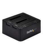 StarTech.com Dual-Bay USB 3.0 to SATA and IDE Hard Drive Docking Station, USB Hard Drive Dock, External 2.53.5 SATA III and IDE (40 pin)