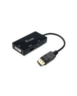 Equip DisplayPort-zu-VGA- / -HDMI- / -DVI-Adapter, 0,24 m, DisplayPort, DVI-D + VGA (D-Sub) + HDMI, Männlich, Weiblich, Gerade