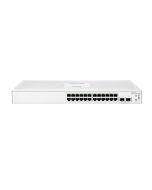 HPE Aruba Networking Networking Instant On Switch 24p Gigabit 2p SFP 1830, Managed, L2, Gigabit Ethernet (10/100/1000), Power over Ethernet (PoE), Rack-Einbau, 1U