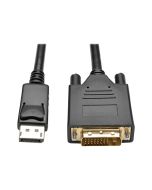 Eaton Tripp Lite Series DisplayPort 1.2 to DVI Active Adapter Cable (DP with Latches to DVI-D Dual Link M/M)