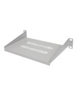 Intellinet 10" Cantilever Shelf, 1U, Shelf Depth 150mm, Vented, Max 25kg, Grey, Three Year Warranty - Rack - Regal - Grau, RAL 7035 - 1U - 25.4 cm (10")