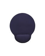 Manhattan Wrist Gel Support Pad and Mouse Mat, Blue, 241 x 203 x 40 mm, non slip base, Lifetime Warranty, Card Retail Packaging