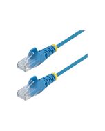 StarTech.com 2 m Cat6-Kabel - Schlankes Cat6-Patchkabel - Blau - Snagless RJ45-Anschlusse - Gigabit-Ethernet-Kabel - 28 AWG - Patch-Kabel - RJ-45 (M)