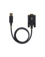 StarTech.com 3ft (1m) USB to Null Modem Serial Adapter Cable, Interchangeable DB9 Screws/Nuts, COM Retention, USB-A to RS232, FTDI, Level-4 ESD Protection, Windows/macOS/ChromeOS/Linux - Rugged TPE Construction (1P3FFCNB-USB-SERIAL)
