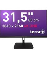 TERRA LCD/LED 3295W PV 4K USB-C/DP/HDMI, 80 cm (31.5"), 3840 x 2160 Pixel, 4K Ultra HD, LCD, 5 ms, Schwarz