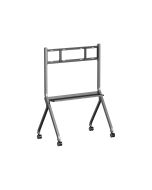 Iiyama MD-CART02-S1 - Wagen - für Flachbildschirm - mit Anti-Kollisionsschutz, Regale für Zubehör - Bildschirmgröße: 139.7-218.4 cm (55"-86")