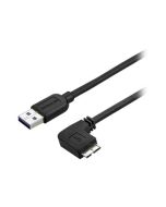 StarTech.com 1m Slim Micro USB 3.0 Kabel rechtsgewinkelt - USB 3.1 Gen 1 (5 Gbit/s)