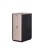 DIGITUS Professional SOUNDproof - Schrank Netzwerkschrank - Schwarz, Oak, RAL 9005 - 32U - 48.3 cm (19")