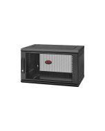 APC NetShelter WX AR106SH4 - Gehäuse - geeignet für Wandmontage - Schwarz - 6U - 48.3 cm (19")