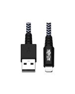 Eaton Tripp Lite Series Heavy-Duty USB-A to Lightning Sync/Charge Cable, MFi Certified - M/M, USB 2.0, 6 ft. (1.83 m)