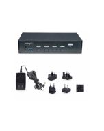 StarTech.com 4-Port DisplayPort KVM Switch, 4K 60Hz, TAA Compliant