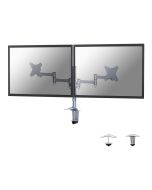 Neomounts FPMA-D1330D - Befestigungskit - Voll beweglich - für 2 LCD-Displays - Silber - Bildschirmgröße: 25.4-69 cm (10"-27")