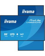 Iiyama LH8664UHS-B3AG, Digital Signage Flachbildschirm, 2,17 m (85.6"), 3840 x 2160 Pixel, WLAN, 24/7