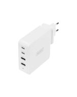 DIGITUS Netzteil - 100 Watt - 5 A - PD 3.0 - 4 Ausgabeanschlussstellen (2 x USB, 2 x USB-C)