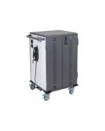Ergotron YES36 - Wagen (nur Laden) - für 36 Tablets / Notebooks - EU - verriegelbar - konturiertes Holz, thermoplastische Vinyl-Laminat, 14er Stahl, 16er Stahl, 18er Stahl - weiß, Grau - Bildschirmgröße: bis zu 35,6 cm (bis zu 14")
