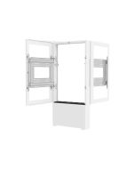 Chief Impact Floor Kiosks Series LF55UWP-B2B - Aufstellung - Hochformat - für 2 LCD-Displays/AV-Systeme - verriegelbar - weiß - Bildschirmgröße: 139.7 cm (55")