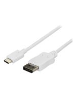 StarTech.com 1,8 m USB-C auf DisplayPort Adapter Kabel - 4K 60Hz - Weiß - DisplayPort-Kabel - USB-C (M)