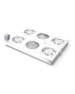 ROLINE Rack-Lüfter - 4 Ventilatoren, mit Thermostat - auf Dach montierbar - Hellgrau, RAL 7035 - 48.3 cm (19")